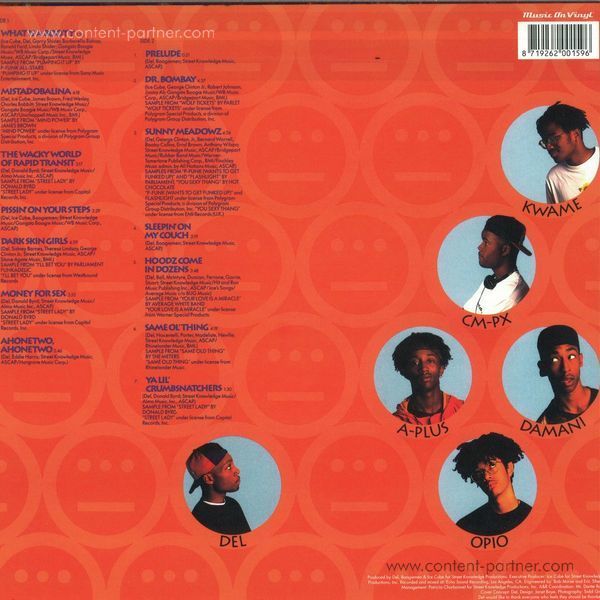 Del Tha Funky Homosapien - I Wish My Brother George Was Here (2LP reissue) (Back)