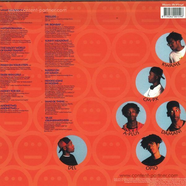 Del Tha Funky Homosapien - I Wish My Brother George Was Here (2LP reissue) (Back)