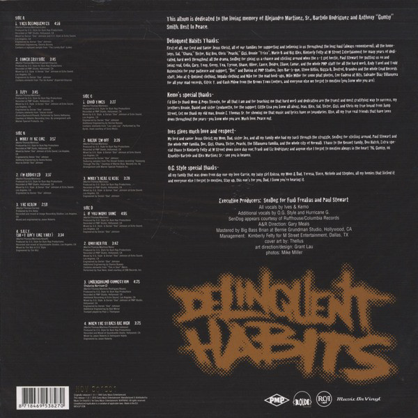 Delinquent Habits - Delinquent Habits (180g 2LP) (Back)
