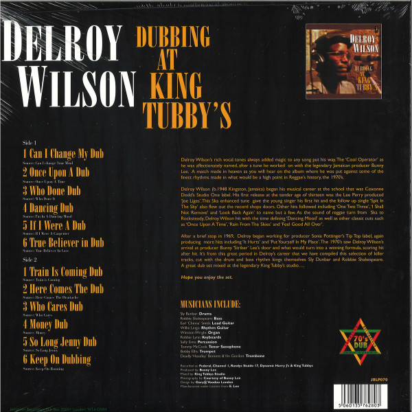 Delroy Wilson - Dubbing at King Tubby's (Vinyl LP) (Back)