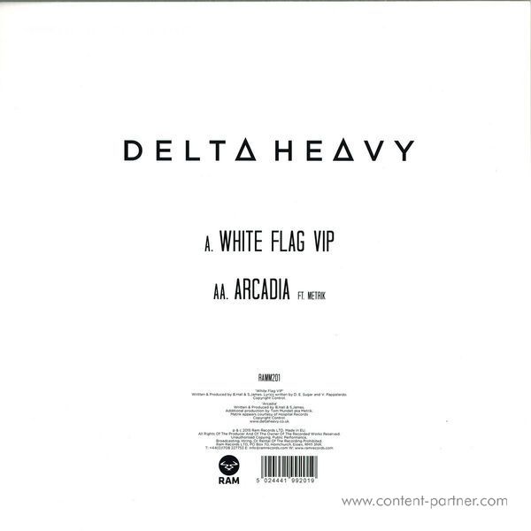 Delta Heavy - White Flag Vip/arcadia (Back)