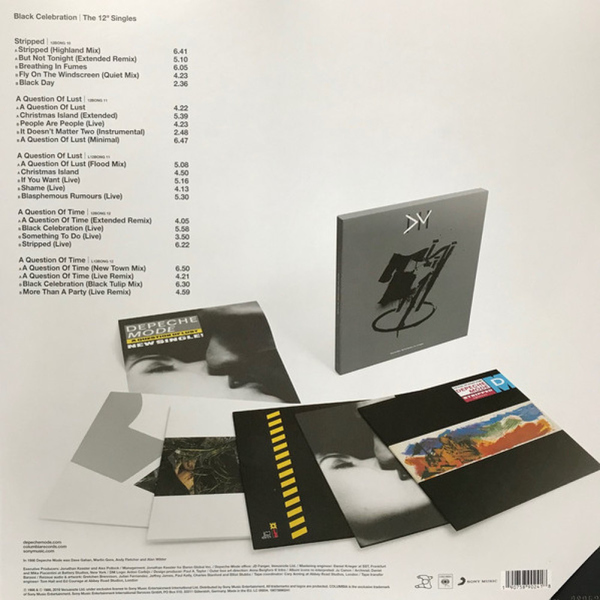 Depeche Mode - Black Celebration - The 12" Singles (5x12" Box) (Back)