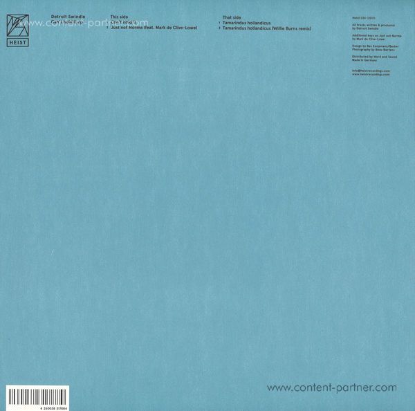 Detroit Swindle - Can't Hold It Ep (Back)