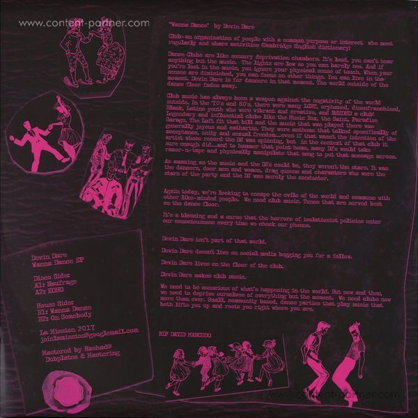 Devin Dare - Wanna Dance (Back)