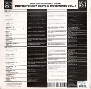 Dexter & DJ Friction - Diggin' Sonoton: Contemporary Beats & Movments V.1 (Back)