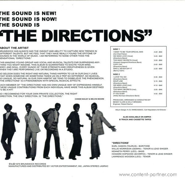 Directions & Directions Band - Directions (Back)