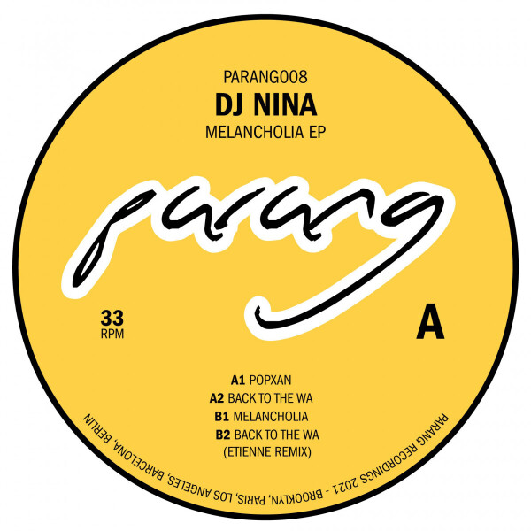 Dj Nina - Melancholia EP (Incl. Etienne Remix)