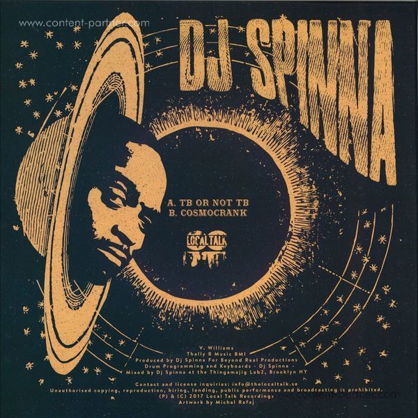 Dj Spinna - Tb Or Not Tb / Cosmocrank (Back)