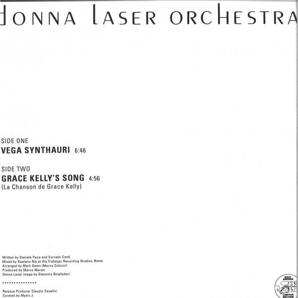 Donna Laser Orchestra - Vega Synthauri / Grace Kelly's Song (Back)