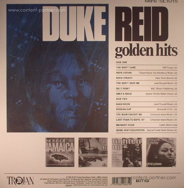 Duke Reid / Various Artists - Duke Reid's Golden Hits (Back)