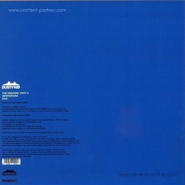Dusty Kid - The Arsonist (Back)