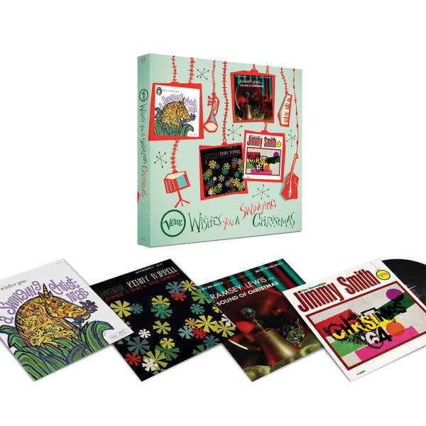 E. Fitzgerald / Jimmy Smith / R. Lewis/ K. Burrell - Verve Wishes You a Swinging Christmas! (4LP Box) (Back)
