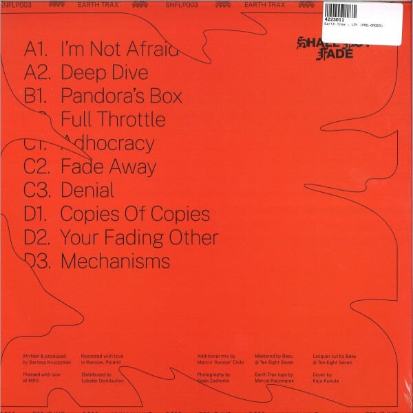 Earth Trax - LP1 (2 x 12" Orange Vinyl) (Back)