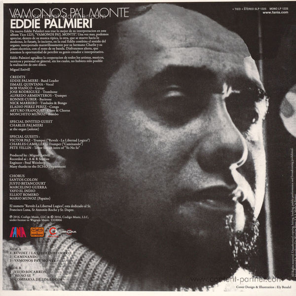Eddie Palmieri - Vamonos pa'l monte (Remastered) (Back)