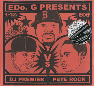 Edo. G presents - Pete Rock vs. DJ Premier (4x7" Box) (Back)
