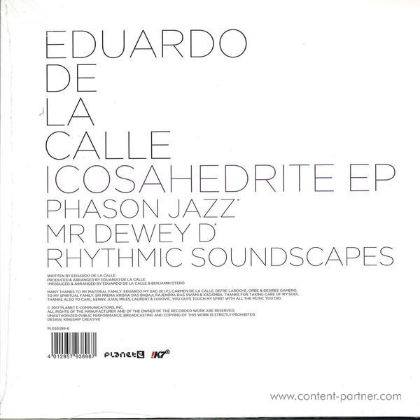 Eduardo De La Calle - Icosahedrite EP (Back)
