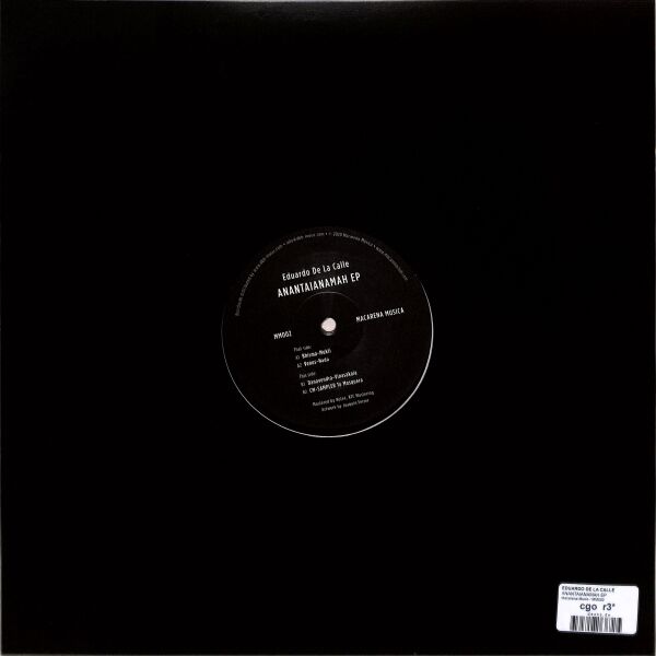 Eduardo De la Calle - Anantaianamah EP (Back)