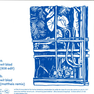 Eefje De Visser & Nuno Dos Santos - Wit Blad (incl Mattheis Remix) (Back)