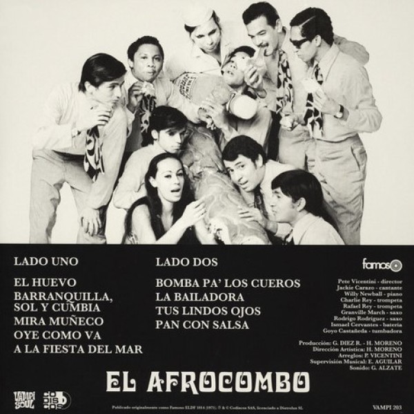 El Afrocombo - Pan Con Salsa (180g Reissue) (Back)