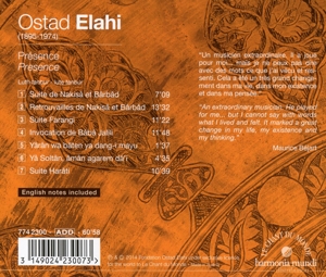 Elahi,Ostad - Presence-Oriental Tanbur Lute (Back)