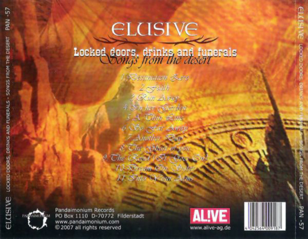 Elusive - Locked Doors, Drinks & Funerals (Back)