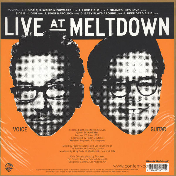 Elvis Costello and Bill Frisell - Deep Dead Blue (Live At Meltdown) (Back)