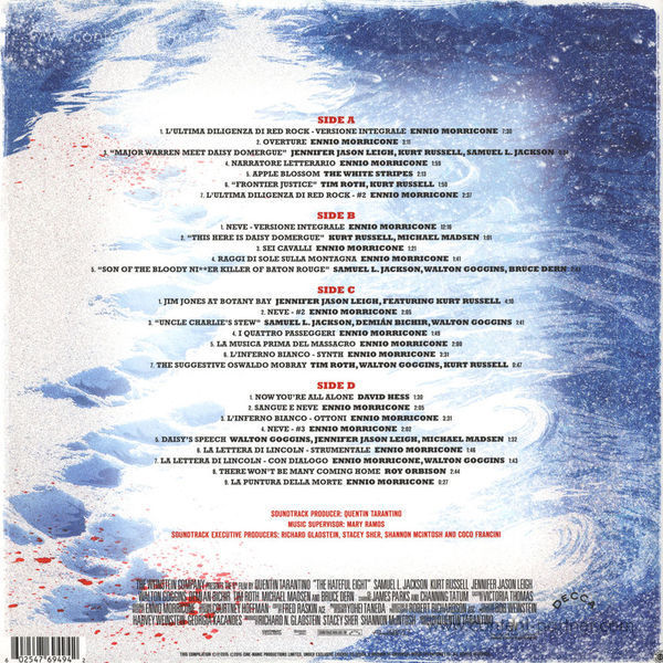 Ennio Morricone / OST - The Hateful Eight (Back)