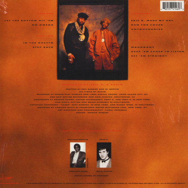Eric B. & Rakim - Let The Rhythm Hit 'Em (2LP Reissue) (Back)