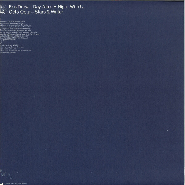 Eris Drew / Octo Octa - Day After A Night With U / Stars & Water (Ltd.) (Back)
