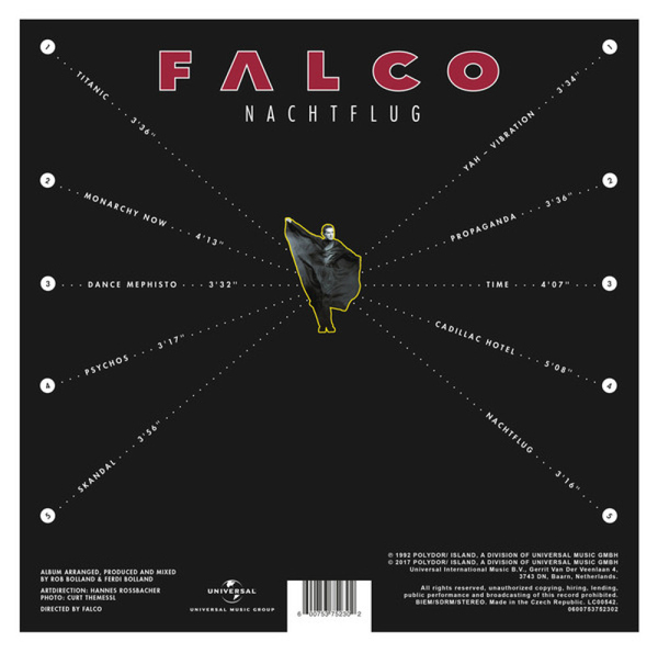 Falco - Nachtflug (Vinyl) (Back)