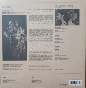 Farafi - Calico Soul (180g Vinyl LP) (Back)