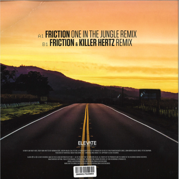 Fatboy Slim - 'Right Here Right Now' Friction remixes (Back)
