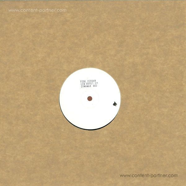 Fede Zerdan - Low Boost EP (Vinyl Only) (Back)