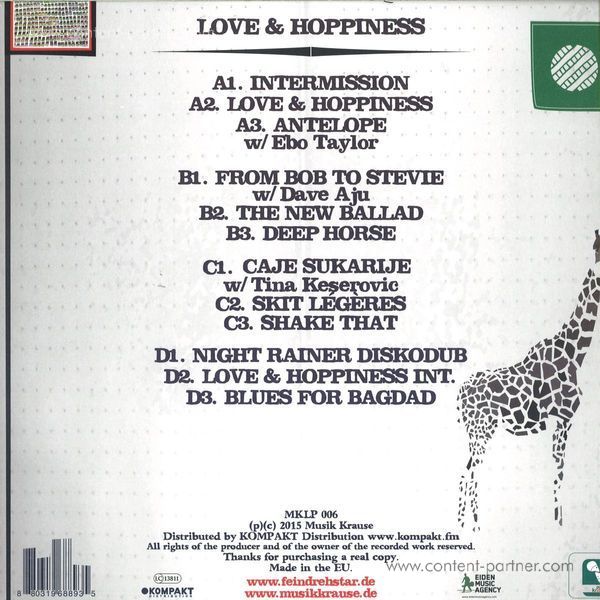Feindrehstar - Love & Hoppiness (2LP) (Back)
