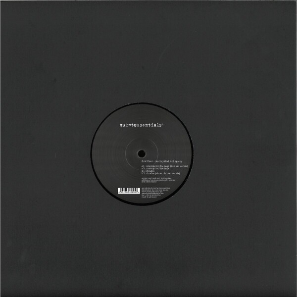 First Floor - Unrequited Feelings EP | “(w/ Kez Ym / Simon Hint) (Back)