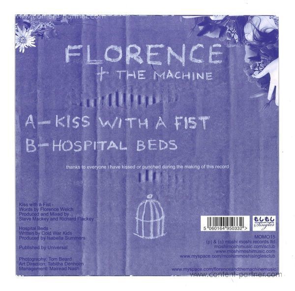 Florence & The Machine - Kiss With A Fist (Ltd. 7'') (Back)