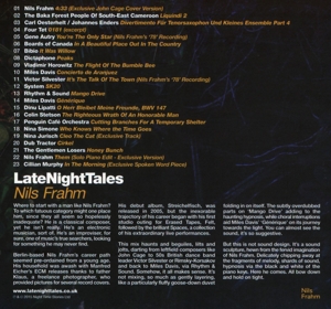 Frahm,Nils - Late Night Tales (CD+MP3) (Back)