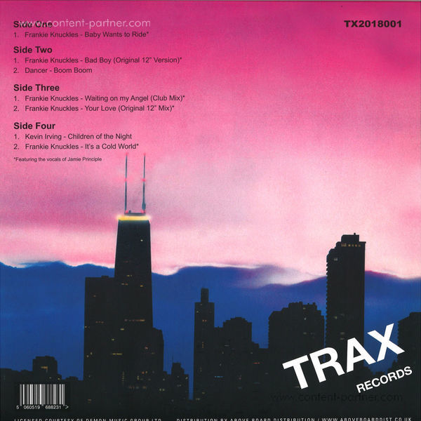 Frankie Knuckles Presents - Ultimate Productions (Back)