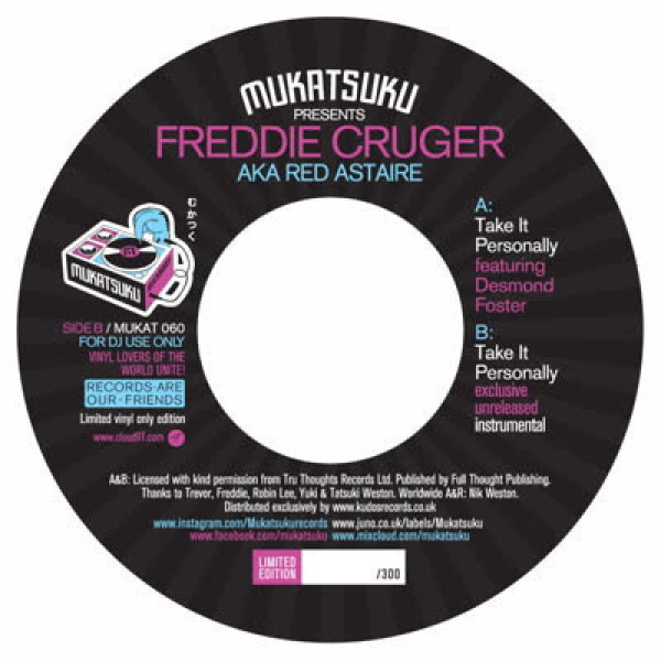 Freddie Cruger aka Red Astaire - Take It Personally (Feat. Desmond Foster)