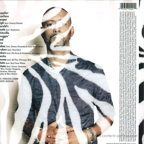 Freddie Gibbs & Madlib - Pinata (2LP) (Back)