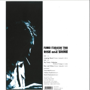 Fumio Itabashi Trio - Rise And Shine – Live At The Aketa’s (Back)