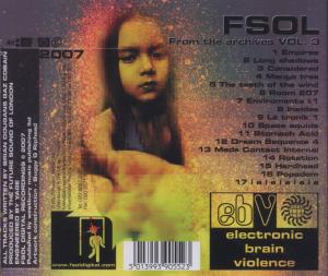 Future Sound Of London,The - From The Archives Vol.3 (Back)