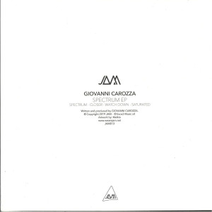 GIOVANNI CAROZZA - SPECTRUM EP (Back)