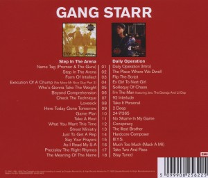 Gang Starr - 2in1 (Step In The Arena/Daily Operation) (Back)