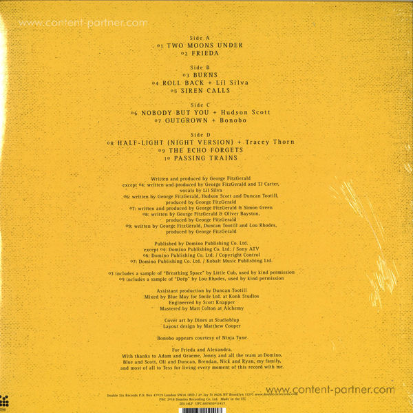 George Fitzgerald - All That Must Be (2LP+MP3) (Back)