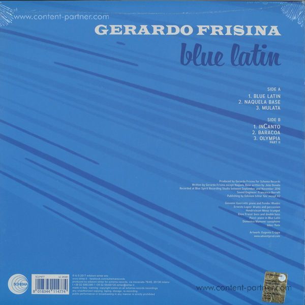 Gerardo Frisina - Blue Latin (LP) (Back)