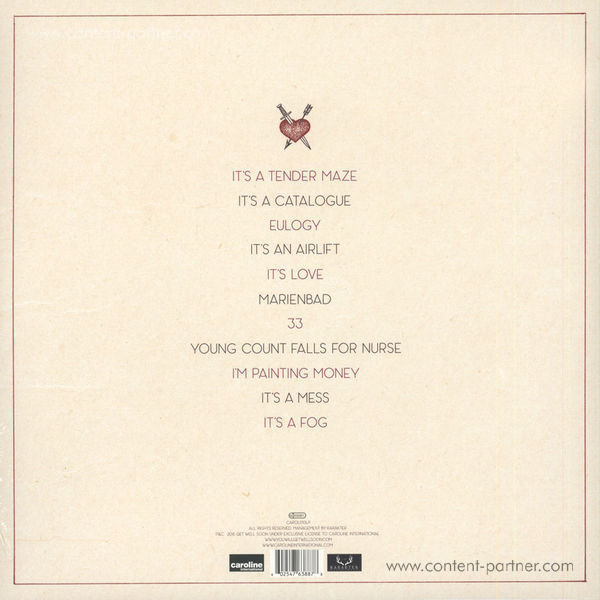 Get Well Soon - Love (LP) (Back)