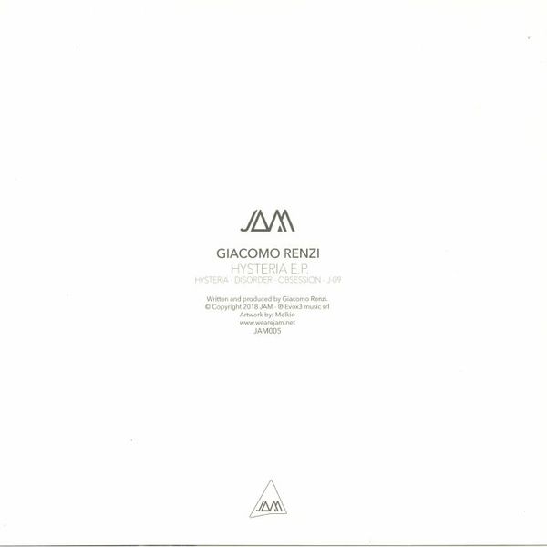 Giacomo Renzi - HYSTERIA EP (Back)