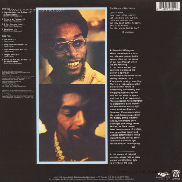 Gil Scott-Heron - It's Your World / Winter In America (Back)