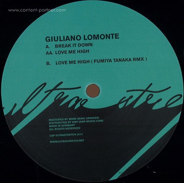 Giuliano Lomonte / Fumiya Tanaka (Remix) - Break It Down / Love Me High (Back in) (Back)